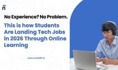 Student learning online and preparing for tech jobs in 2026 through online skill learning and NXT SKILLS courses